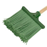 Метла полипропиленовая, 240 х 160 х 1400 мм, плоская распушенная, деревянный черенок, Сибртех — изображение 3