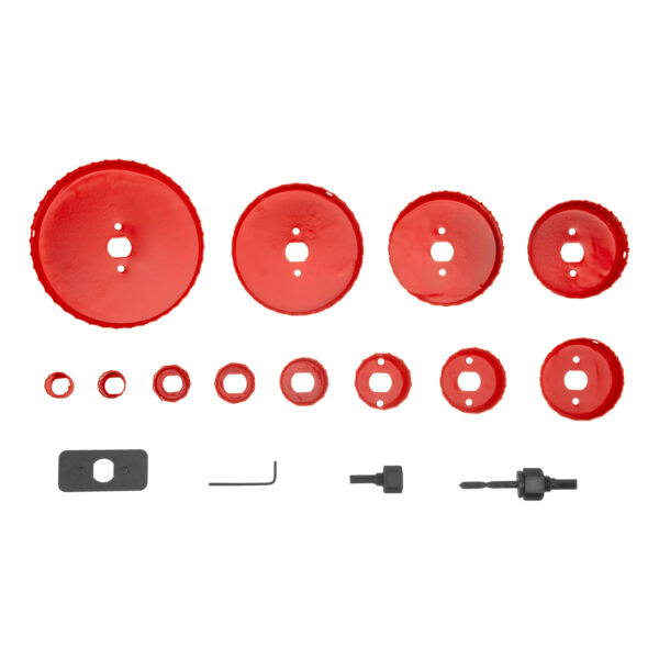 Набор кольцевых пил по дереву, 19-127 мм, 12 предметов Matrix — изображение 3