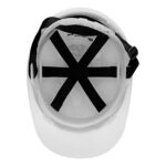 Каска защитная из ударопрочной пластмассы, белая Сибртех — изображение 6