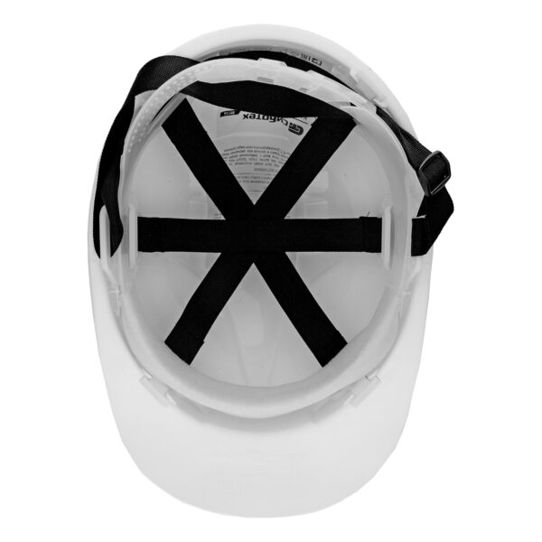 Каска защитная из ударопрочной пластмассы, белая Сибртех — изображение 6