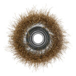 Щетка для УШМ, 75 мм, М14, "чашка", латунированная витая проволока Matrix — изображение 4