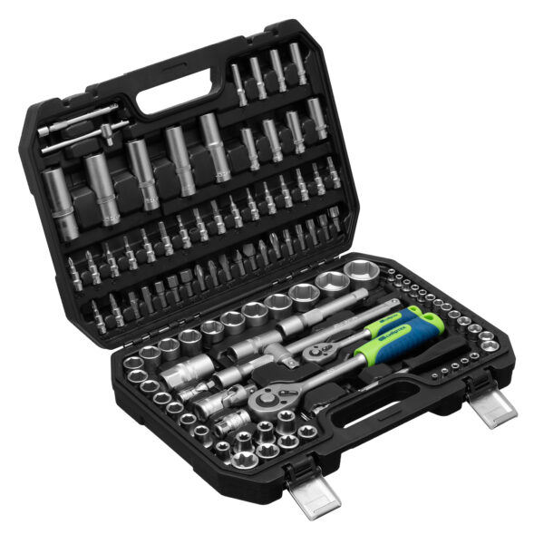 Набор инструментов, 1/2", 1/4", 108 предметов Сибртех — изображение 3