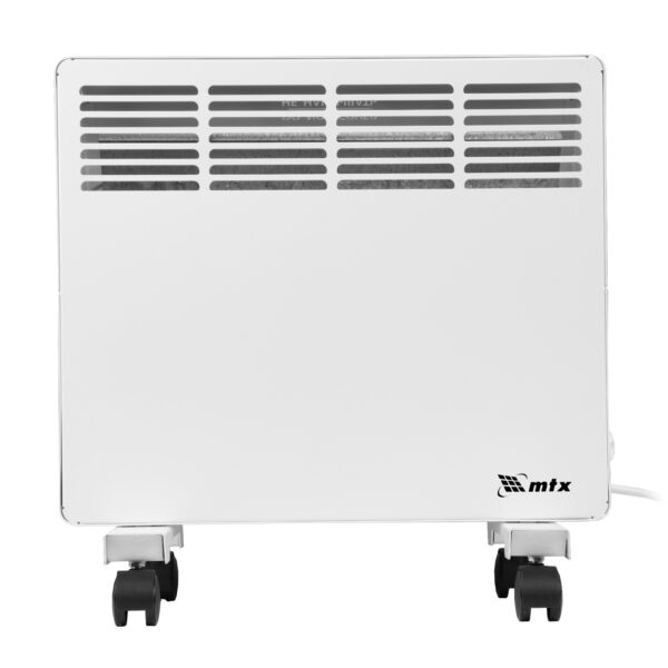Конвектор электрический КМ-1000.1, 230 В, 1000 Вт, X-образный нагреватель, колеса, термостат MTX — изображение 3