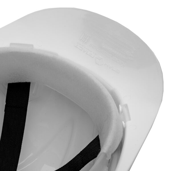 Каска защитная из ударопрочной пластмассы, белая Сибртех — изображение 8