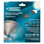 Диск алмазный, 180 х 22.2 мм, тонкий, сплошной (Jaguar) мокрая резка Gross — изображение 6