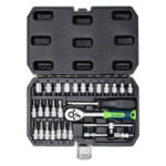 Набор инструментов, 1/4", пластиковый кейс, 29 предметов Сибртех — изображение 4