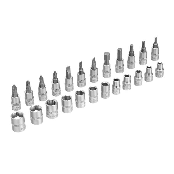 Набор инструментов, 1/4", пластиковый кейс, 29 предметов Сибртех — изображение 6