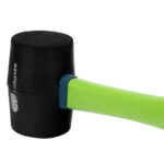 Киянка резиновая, 450 г, черная резина, фибергласовая рукоятка Сибртех — изображение 3