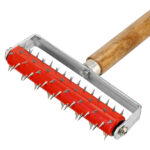 Валик для гипсокартона, 150 мм, игольчатый, деревянная ручка 500 мм MTX — изображение 5