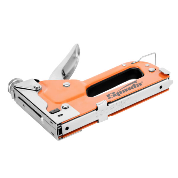Степлер мебельный регулируемый, со скобами 200 шт, тип скобы 53, 4-14 мм Sparta — изображение 6