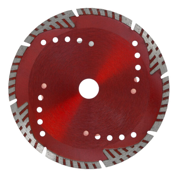 Диск алмазный, отрезной сегментный с защитными сект, 180 х 22.2 мм, сухая резка Matrix Professional — изображение 2