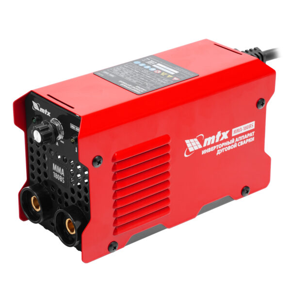 Инверторный аппарат дуговой сварки MMA-180BS, 180 А, ПВ 60% MTX — изображение 1