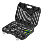 Набор инструментов, 1/2", 1/4", пластиковый кейс 89 предметов Сибртех — изображение 2