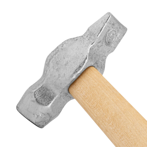 Молоток слесарный, 500 г, круглый боек, деревянная рукоятка — изображение 4