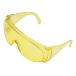 Очки защитные открытого типа, желтые, ударопрочный поликарбонат Сибртех — изображение 2