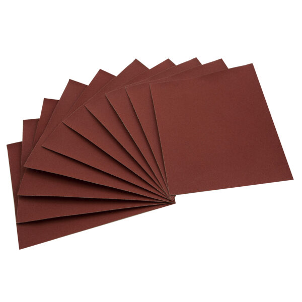 Шлифлист на бумажной основе, P 80, 230 х 280 мм, 10 шт, влагостойкий Сибртех — изображение 1