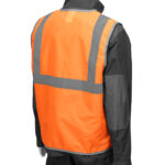 Жилет сигнальный, оранжевый, размер XL Сибртех — изображение 5