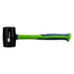 Киянка резиновая, 680 г, черная резина, фибергласовая рукоятка Сибртех — изображение 2