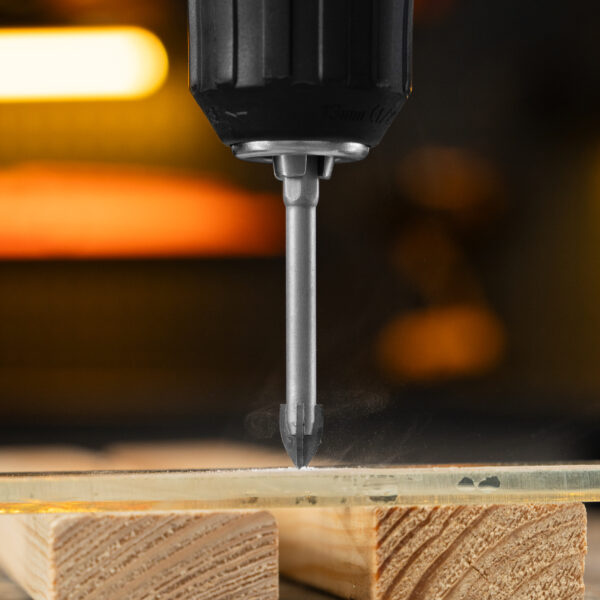 Сверло по керамической плитке 8 мм, крестовая пластина, шестигранный хвостовик Denzel — изображение 9