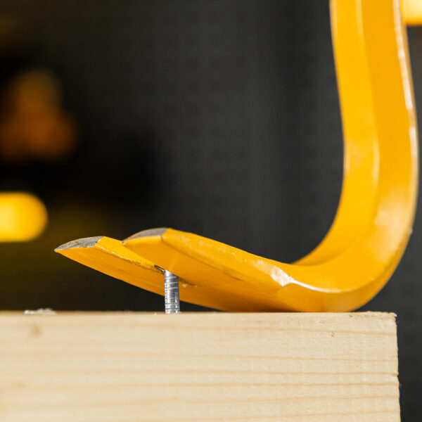 Лом-гвоздодер, 450 мм, шестигранный 16 мм, окрашенный, сталь 65 Denzel — изображение 9