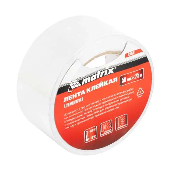Лента клейкая алюминиевая, 50 мм х 25 м Matrix — изображение 1