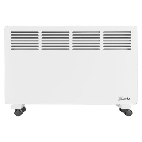 Конвектор электрический КМ-1500.2, 230 В, 1500 Вт, X-образный нагреватель, колеса, термостат MTX — изображение 2