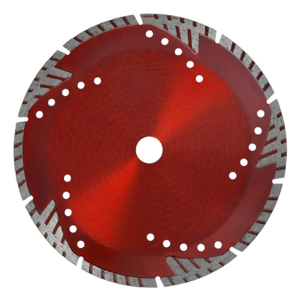 Диск алмазный, отрезной сегментный с защитными сект, 230 х 22.2 мм, сухая резка Matrix Professional — изображение 2