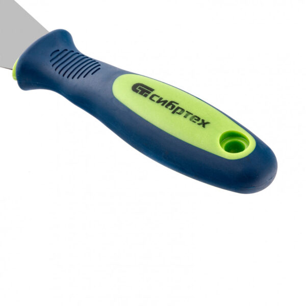 Шпательная лопатка из нержавеющей стали, 50 мм, двухкомпонентная ручка Сибртех — изображение 4