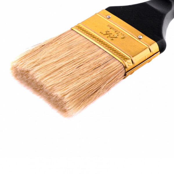 Кисть плоская "Профи" 2.5", натуральная щетина, деревянная ручка MTX — изображение 2