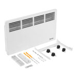 Конвектор электрический КМ-1500.2, 230 В, 1500 Вт, X-образный нагреватель, колеса, термостат MTX — изображение 6