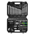 Набор инструментов, 1/2", 1/4", пластиковый кейс 89 предметов Сибртех — изображение 4