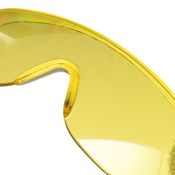 Очки защитные открытого типа, желтые, ударопрочный поликарбонат Сибртех — изображение 4