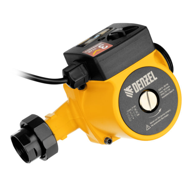 Циркуляционный насос CP25-6, напор 6 м, 50 л/мин, 1 м кабель, монт. длина 180 мм Denzel — изображение 2