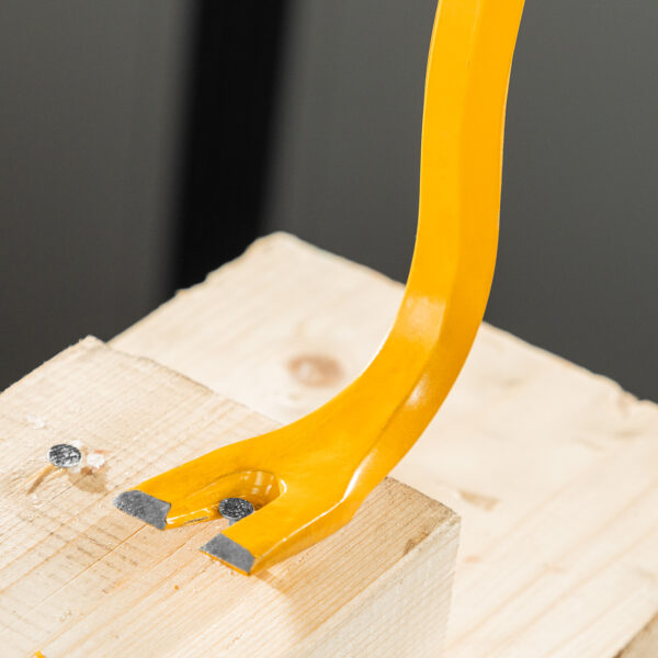 Лом-гвоздодер, 600 мм, шестигранный 16 мм, окрашенный, сталь 65 Denzel — изображение 8