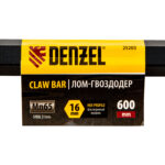 Лом-гвоздодер, 600 мм, шестигранный 16 мм, окрашенный, сталь 65 Denzel — изображение 6
