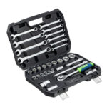 Набор инструментов, 1/2", пластиковый кейс, 32 предмета Сибртех