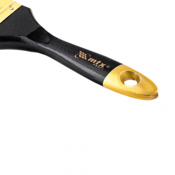 Кисть плоская "Профи" 2.5", натуральная щетина, деревянная ручка MTX — изображение 3