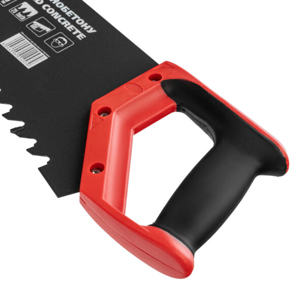 Ножовка по пенобетону, 500 мм, защитное покрытие, твердосплавные напайки на зубья, двухкомпонентная рукоятка Matrix — изображение 4