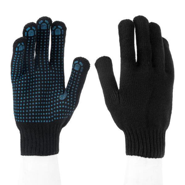 Перчатки трикотажные, акрил, с ПВХ точкой, 7 класс Сибртех — изображение 1