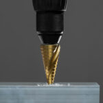 Сверло ступенчатое, 4-6-8-10-12-14-16-18-20-22-24-26-28-30-32 мм, HSS, спиральный профиль, трехгранный хвостовик Matrix — изображение 6