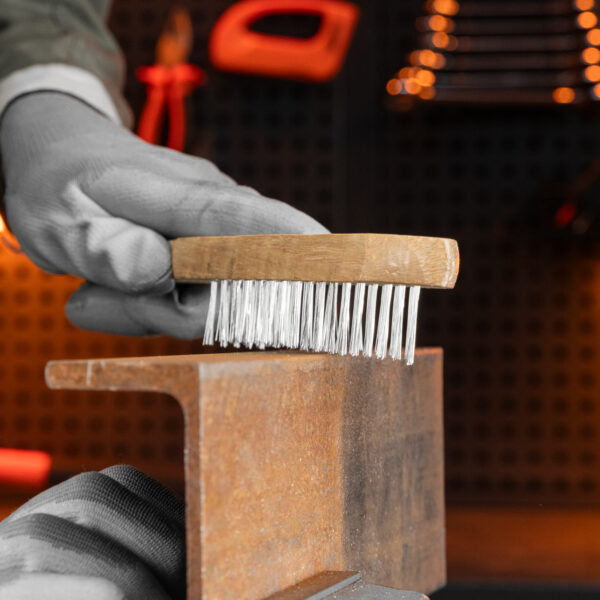 Щетка пятирядная металлическая с деревянной ручкой Sparta — изображение 8