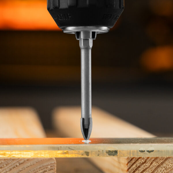 Сверло по керамической плитке 8 мм, крестовая пластина, шестигранный хвостовик Denzel — изображение 8