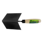 Кельма угловая, 110х75х75 мм, стальная, для внутренних углов, буковая ручка Сибртех — изображение 5