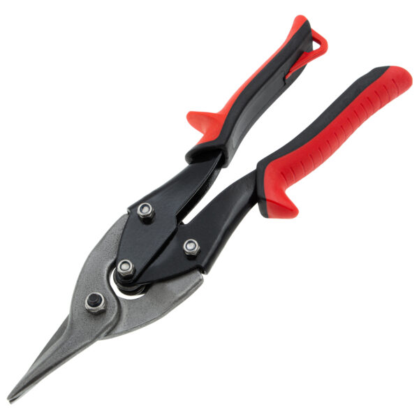 Ножницы по металлу, 250 мм, пряморежущие, для тонкого металла, обрезиненные рукоятки Matrix — изображение 2