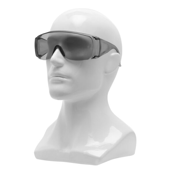 Очки защитные открытого типа, затемненные, ударопрочный поликарбонат Сибртех — изображение 1