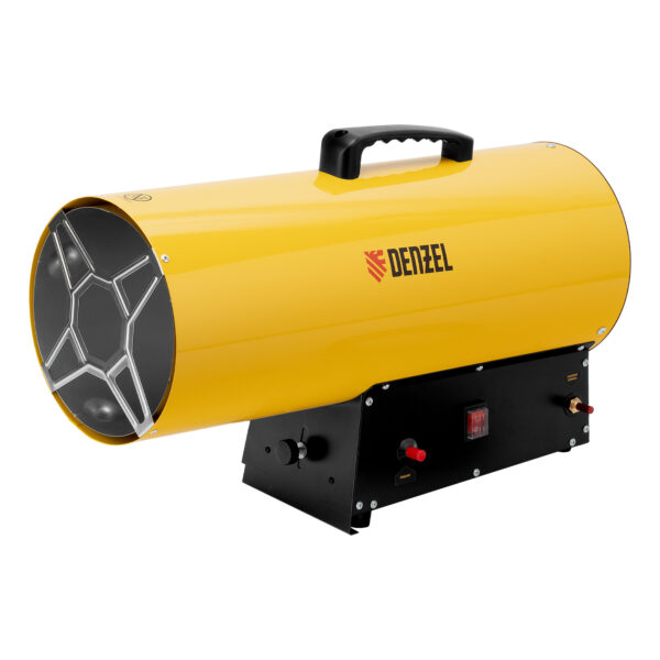 Газовая тепловая пушка GHG-50, 50 кВт, 1400 м3/ч, пропан-бутан Denzel — изображение 1