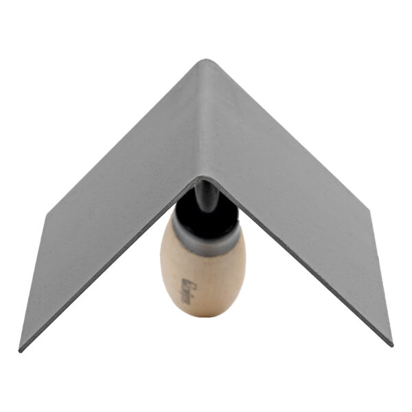 Кельма угловая, 110х75х75 мм, стальная, для внутренних углов, буковая ручка Сибртех — изображение 3