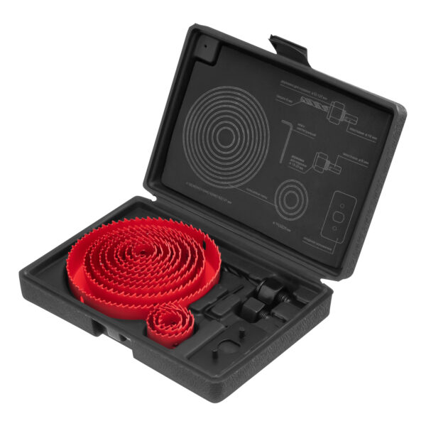 Набор кольцевых пил по дереву, 19-127 мм, 12 предметов Matrix — изображение 1