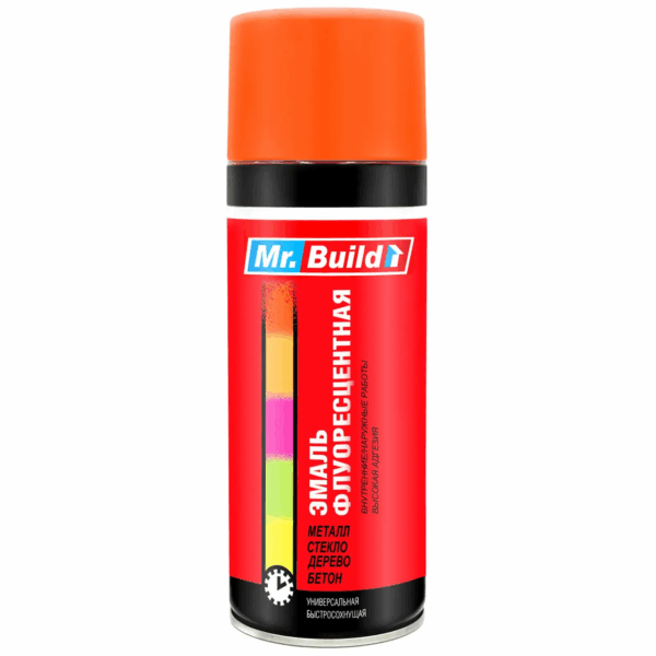 Mr.Build Флуоресцентная аэрозольная краска, 400 мл (зеленый) — изображение 1