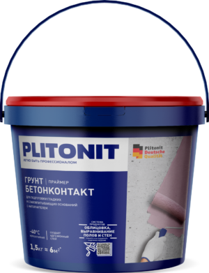 Plitonit Грунт бетонконтакт, 1,5 кг